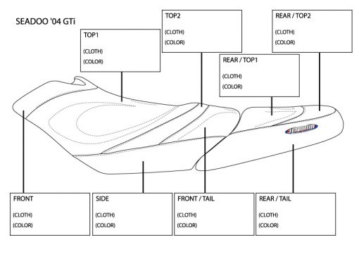 Sea-Doo GTI ('02-'05) PWC Seat Cover - Image 2