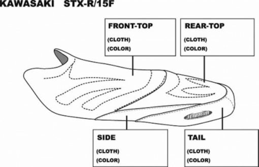 Kawasaki STX-R / 15F ('02-'05) PWC Seat Cover - Image 2