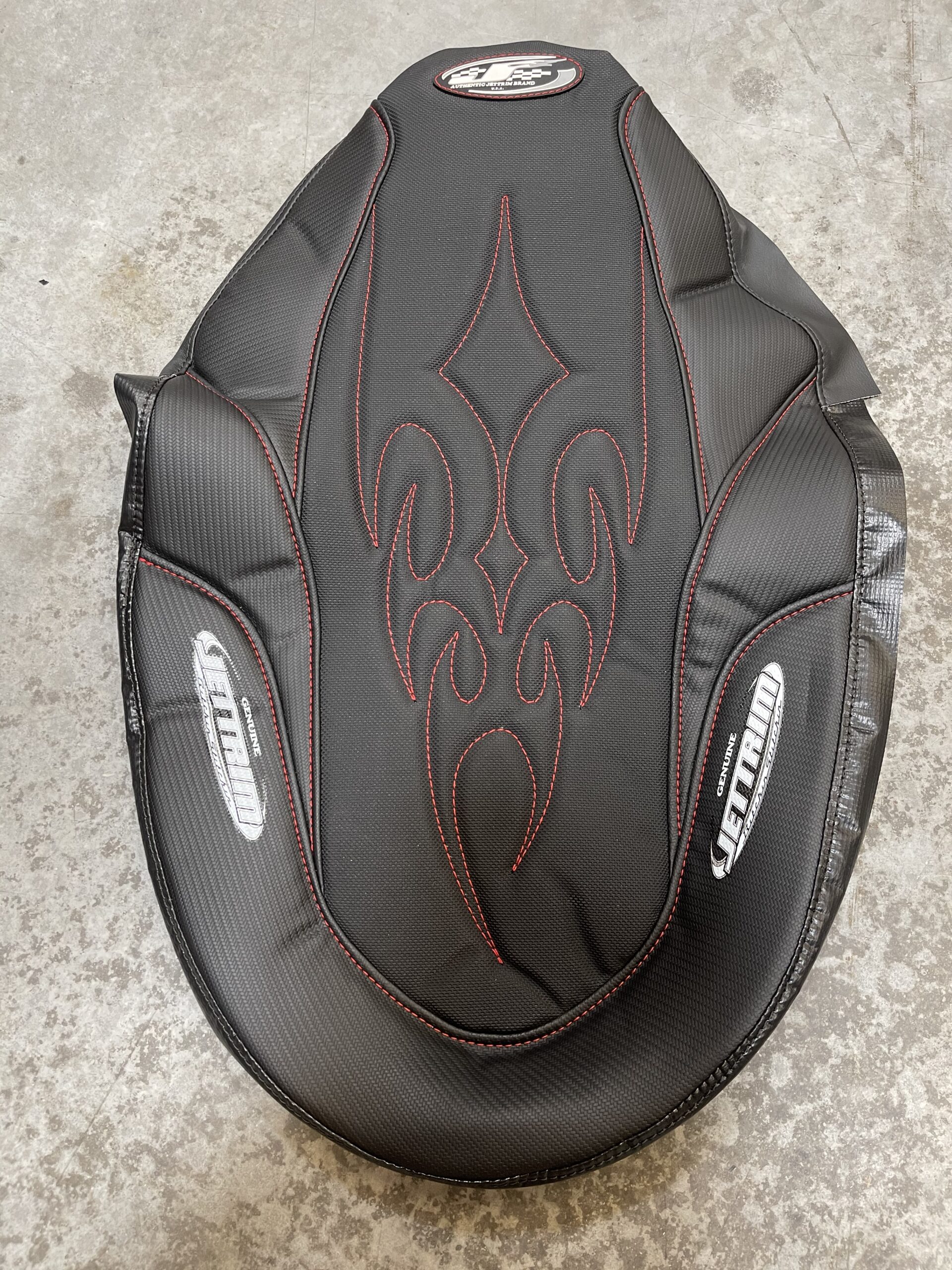 Compatible With Yamaha Raptor 660 Hurricane Black and Grey Seat Cover #JG209154 